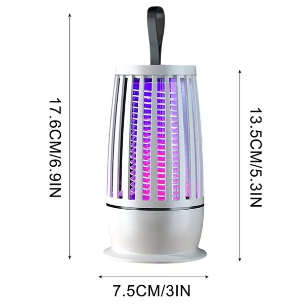 LED Mosquito Light Wave Zapper Lamp Portable Quiet Indoor Outdoor Electric Shock