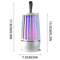 LED Mosquito Light Wave Zapper Lamp Portable Quiet Indoor Outdoor Electric Shock