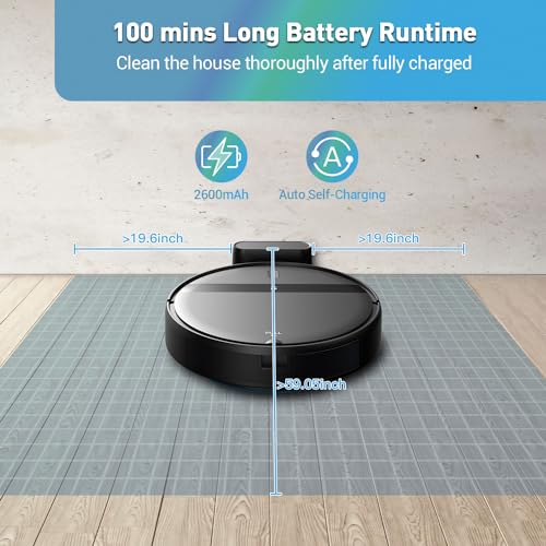 Kilgone Robot Vacuum and Mop Combo for Pet Hair & Homes - App/Voice Control, Tangle-Free Suction & Smart 3D Avoidance, Ultra-Slim & Quiet, Self-Charging for Hard Floors and Low-Pile Carpet