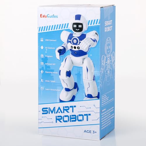 Robot Toys for Kids,Programmable Remote Control Smart Walking Dancing Robot Toy with Gesture & Sensing for Age 4 5 6 7 8 9 10 Year Old Boys for Birthday Present