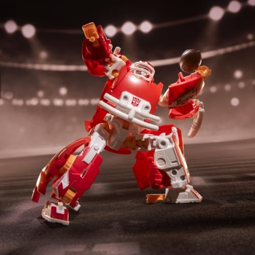 Transformers NFL Kansas City Chiefs KC-59, 5.5-Inch Action Figure Changes from Robot to Helmet, Football Toys for Ages 8+