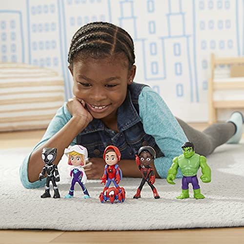 Spidey and his Amazing Friends Marvel Hero Reveal Multipack with Mask-Flip Feature, 4-Inch Action Figure Toys, Kids 3+ ( Exclusive)