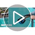 FOTING 1/2HP Submersible Water Pump with Stainless Steel Base - Removes Water to 0.04" Depth, 2450GPH Portable Sump Pump for Puddles, Pools, Boats, Gardens & Ponds - 10Ft Cord Included