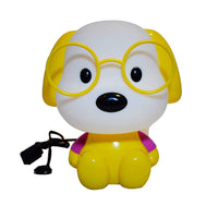 Table Lamp, Night Lamp for Kids, Cute Dog LED Table Lamp, Desk Table Lamp for Kids Bedroom (Yellow & White)
