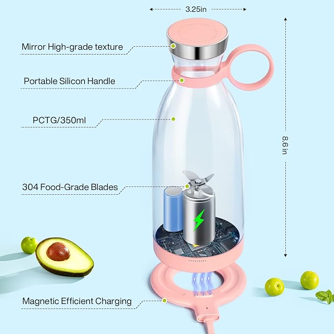 Portable Electric Juicer Blender Usb Mini Fruit Mixer