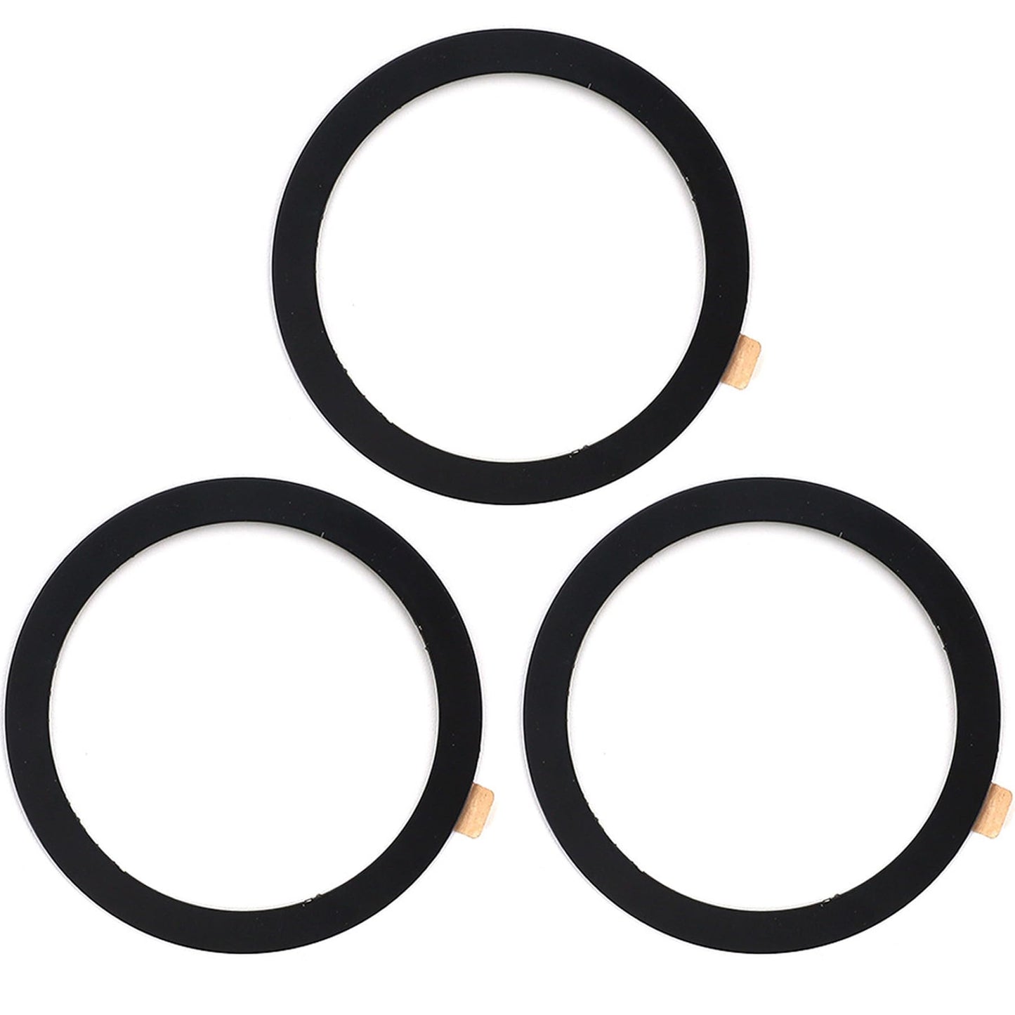 TENOC Universal Metal Ring Sticker for Magnetic Charger Compatible with iPhone/Samsung/Android All Cellphones, Magnetic Mount/Phone Holder Conversion Accessories, 3Pcs, Black