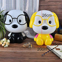 Table Lamp, Night Lamp for Kids, Cute Dog LED Table Lamp, Desk Table Lamp for Kids Bedroom (Yellow & White)