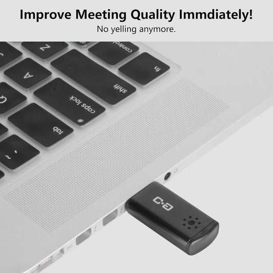 DUNGZDUZ USB Microphone for Laptop and Desktop Computer, High Sensitivity for Clear Call, Plug-and-Play, High Gain, Cordless Mini-Sized Portable, Ideal for Work & Study