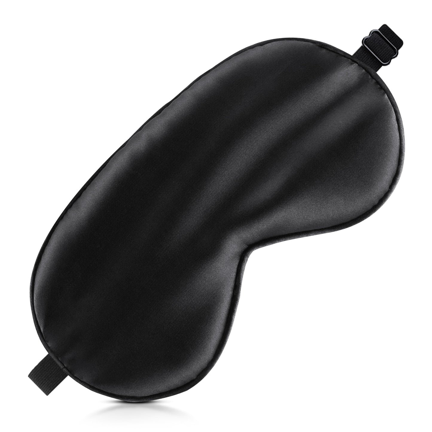 Sleep Mask Silk Eye Mask for Men Sleeping Mask, Adjustable Elastic Strap for Night Shading Sleep Mask, Soft and Comfortable for Both Men and Women(Black)