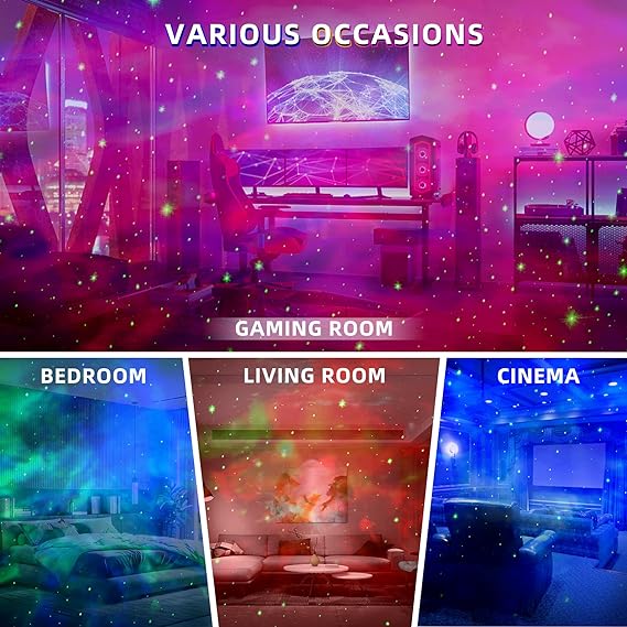 Astronaut Galaxy Projector with Remote Control - 360° Adjustable Timer Kids Astronaut Nebula Night Light, for Gifts,Baby Adults Bedroom, Gaming Room, Home and Party