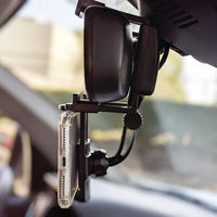 Car Rearview Mirror Holder Phone Bracket Car Dashboard Phone 360 Rotation for Cell Phone Holder Stand Base Vehicle Rear View Mirror Phone Holder Mount Smartphone-Rubber,for 4 to 6.7 inch screen