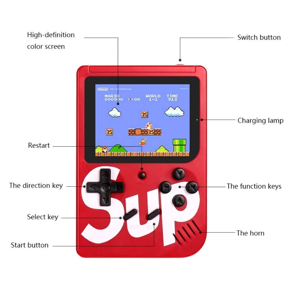 400 in 1 Sup USB Rechargeable Handheld Console Game Box