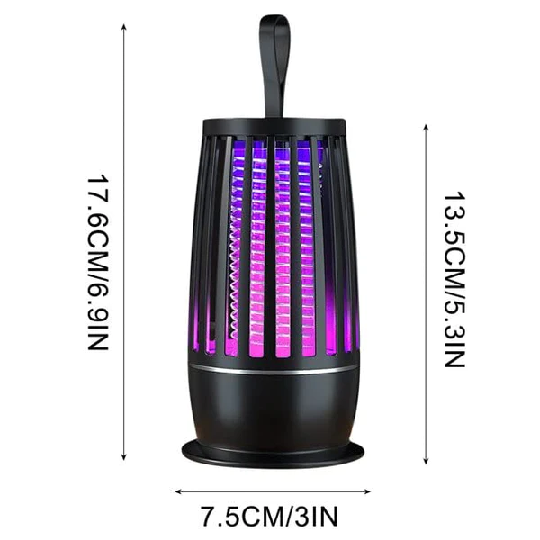 LED Mosquito Light Wave Zapper Lamp Portable Quiet Indoor Outdoor Electric Shock