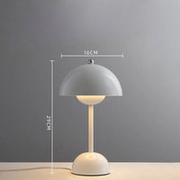 Wireless LED Touch Table Lamp Light with 3 Color Step less Dimming by Touch - Chic Indoor and Outdoor Table Lamp with Stylish Rounded Design for Home, Restaurant and More