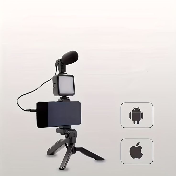 Smartphone Microphone Light Kit