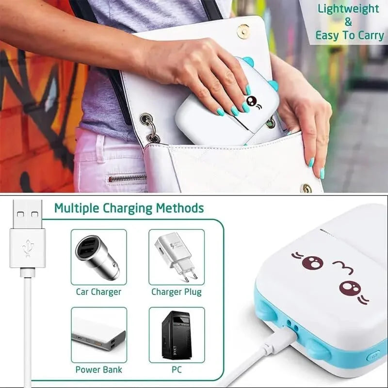 Mini Printer Portable Mini Bluetooth WiFi Printer