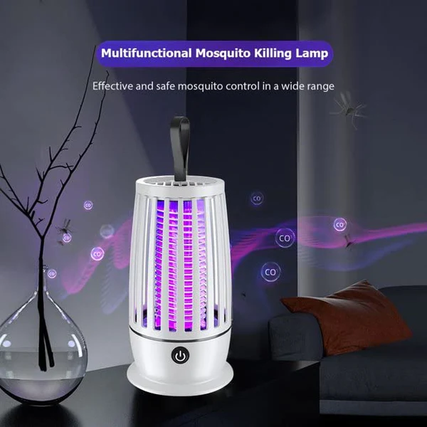 LED Mosquito Light Wave Zapper Lamp Portable Quiet Indoor Outdoor Electric Shock