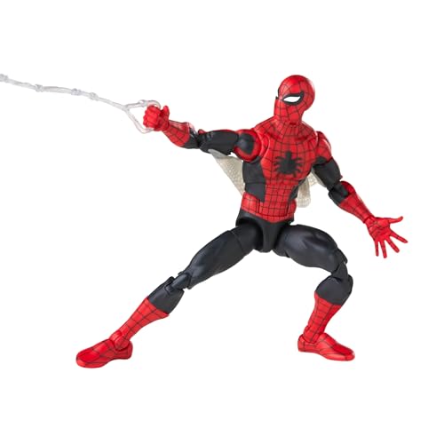 Spider-Man Marvel Legends Series 60th Anniversary Amazing Fantasy 6-inch Classic Comics Action Figures for 4+ Years, 9 Accessories | Marvel Legends Spider-Man 6 Inch Action Figure - Amazing Fantasy Spider-Man
