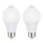 Motion Sensor Light Bulbs for Outdoor Indoor, 9W A19 Motion Detector Led Bulb, 60 Watt Equivalent, E26 800lm 5000K Daylight, Dusk to Dawn Motion Activated Security Lights for outside, Inside (2 Pack)