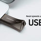 SAMSUNG BAR Plus 3.1 USB Flash Drive, 128GB, 400MB/s, Rugged Metal Casing, Storage Expansion for Photos, Videos, Music, Files, MUF-128BE4/AM, Titan Grey