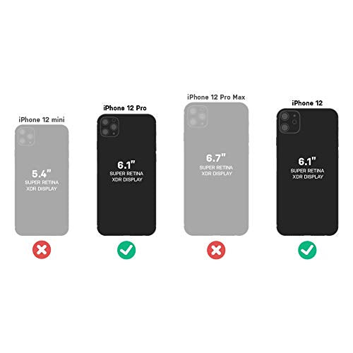 OtterBox iPhone 12 & iPhone 12 Pro Commuter Series Case - BLACK, slim & tough, pocket-friendly, with port protection | Thin & Protective iPhone Case, Dual-Layer, Impact Absorbing iPhone Case