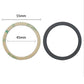 TENOC Universal Metal Ring Sticker for Magnetic Charger Compatible with iPhone/Samsung/Android All Cellphones, Magnetic Mount/Phone Holder Conversion Accessories, 3Pcs, Black