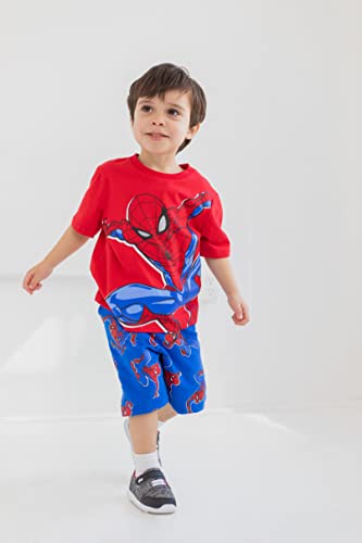 Marvel Kids Spider-Man T-Shirt & Terry Shorts Set (2T - 10-12)