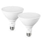 LED Flood Light Bulbs, PAR38 Outdoor Flood Light Bulb 5000K,13W 100W Equivalent, Daylight White LED Floodlight Dimmable, Waterproof for Porch Yard Garage, E26 Base, 15,000 Hrs, 2 Pack