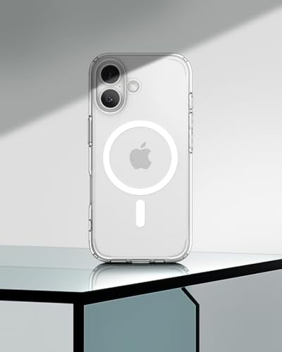Spigen Ultra Hybrid MagFit Case for iPhone 17 - Clear White | MagSafe Compatible, Anti-Yellowing Crystal Clarity, Patented Air Cushion, MIL-STD-810H Military-Grade Drop Protection