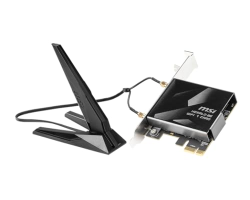 MSI Herald-BE WI-FI 7 MAX (Wi-Fi 7, 802.11BE, Bluetooth 5.4, PCIe, Multi-Link Operation Technology, External Antenna)