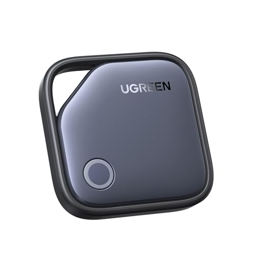 UGREEN FineTrack Air Tracker Tags(iOS Only), 2-Year Replaceable Battery Bluetooth Tracker Compatible with Apple Find My, Item Finder Smart Tag for Keys, Luggage, Wallet - [Apple MFi Certified]