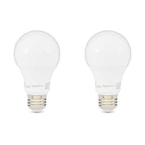 Led Basic Bulb Basics A19 LED Light Bulbs – 60W Equivalent, 9W Energy Efficient, Soft ...