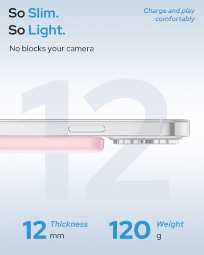 for Magsafe Power Bank, 5000mAh Slim Wireless Portable Charger