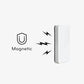 U Brands Magnetic Dry Erase Board Felt Eraser, 2"x5"x1", White, Lightweight Modern Design