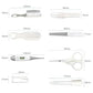 Baby Grooming Kit, Infant Safety Care Set with Hair Brush Comb Nail Clipper Nasal Aspirator,Baby Essentials Kit for Newborn Girls Boys (Grey White)