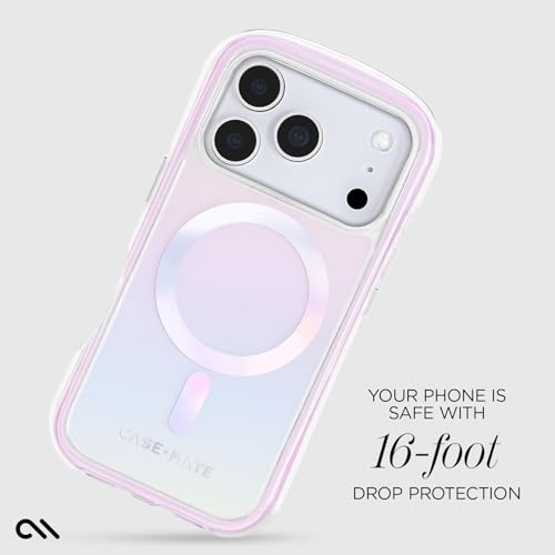 Case-Mate Jelly Pop Soap Bubble iPhone 17 Pro Case [Compatible with MagSafe] - Stylish Phone Case for Women with 16ft Drop Protection - Premium Magnetic Cover for iPhone 17 Pro - Iridescent