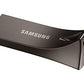 SAMSUNG BAR Plus 3.1 USB Flash Drive, 128GB, 400MB/s, Rugged Metal Casing, Storage Expansion for Photos, Videos, Music, Files, MUF-128BE4/AM, Titan Grey