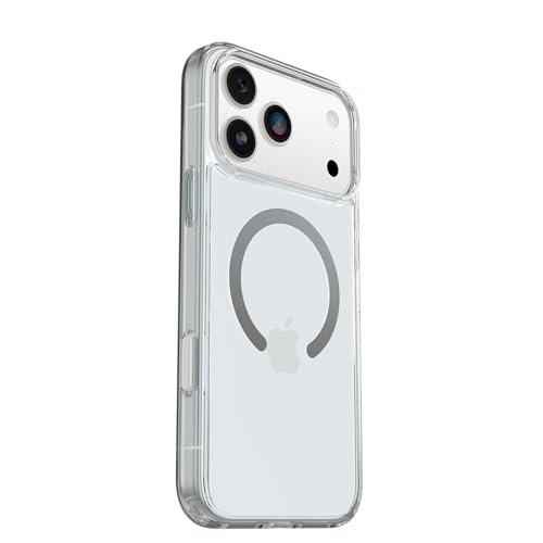 OtterBox iPhone 17 Pro Max Symmetry Series Clear Case - Clear - Ultra-Thin, Sleek, Silicone iPhone Case | Snaps to MagSafe, Ultra-Sleek, Raised Edges Protect Camera & Screen, Ultra-Thin, Sleek iPhone Case with Camera Control