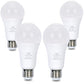 TJBB 4 Pack 3 Way LED Light Bulbs 50 100 150Watt Soft White 3000K Equivalent, 5/10/15W Three Way Light Bulbs A19 E26 Base, 700 1400 2100 Lumens