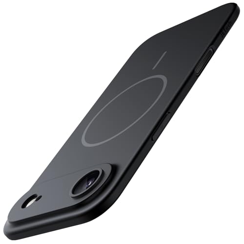 JETech Magnetic Slim Case for iPhone Air, Compatible with MagSafe, Ultra-Thin Lightweight Minimalist Phone Cover with Matte Finish and Full Camera Lens Protection, 6.5-Inch Display (Black)