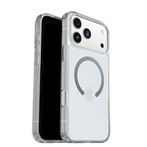 OtterBox iPhone 17 Pro Max Symmetry Series Clear Case - Clear - Ultra-Thin, Sleek, Silicone iPhone Case | Snaps to MagSafe, Ultra-Sleek, Raised Edges Protect Camera & Screen, Ultra-Thin, Sleek iPhone Case with Camera Control