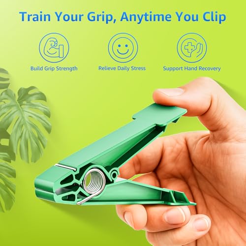 FitBeast Finger Exerciser Set – 5 Resistance Clips for Hand Therapy, Grip Strength & Dexterity – Ideal Finger Strengthener for Rehab, Stroke Recovery, Arthritis, Seniors & Athletes
