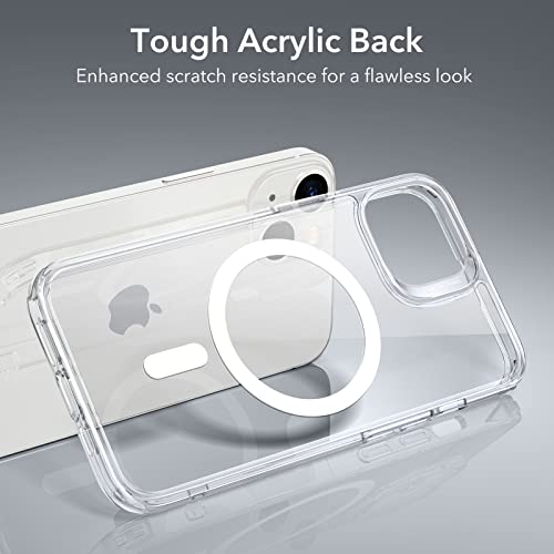 ESR for iPhone 14/13 Case for MagSafe, Anti-Yellowing, Clear | Ultra Slim, 3X Military-Grade Drop Protection, Magnetic Phone Case, Impact Absorbing, Resists Scratches