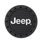 Plasticolor 000652R01 Jeep Logo Auto Car Truck SUV Cup Holder Coaster 2-Pack , Black