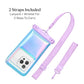 VELVET CAVIAR Waterproof Phone Pouch with Lanyard | IP68 Floating Case for iPhone & All Phones | Dry Bag for Snorkeling, Beach, Kayaking | Travel & Cruise Essentials for Women (Lavender Holo)