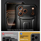 SUPCASE for iPhone 17 Pro Case with Camera Control Button (Unicorn Beetle Pro), [Built-in Kickstand & Screen Protector] [Military-Grade Protection] Full Body Heavy Duty Phone Case, Black