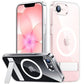 SPIDERCASE Magnetic for iPhone 17e Case for iPhone 16e Case, with [3 Stand Ways] [Military Grade Drop Protection] Invisible Stand Shockproof Slim Case for iPhone 17e/16e 6.1 inch, Clear