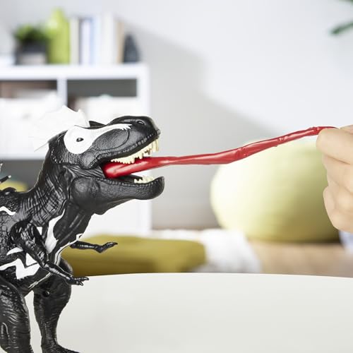 Spider-Man Marvel Epic World of Action VenomVersus Venomsaurus Rex 16-Inch (40cm) Action Figure with Dino Chomp Action, Super Hero Toys for Kids Ages 4+