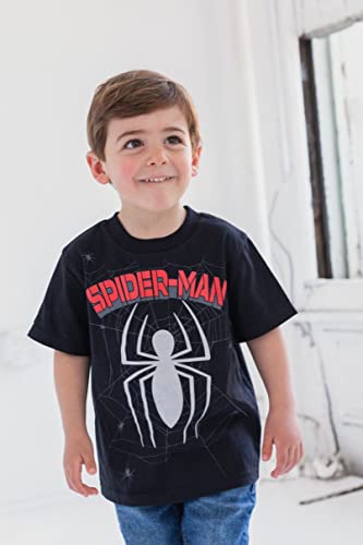 Marvel Spider-Man 4 Pack Pullover T-Shirts Toddler to Big Kid