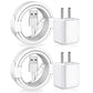 [Apple MFi Certified] iPhone Charger, 2Pack Lightning Cable Apple Charging Cords &Fast Quick USB Wall Charger Travel Block Plug Adapter for iPhone 14/13/12/11 Pro/11/X/XS MAX/XR/8/7/6s/6 Plus/AirPods
